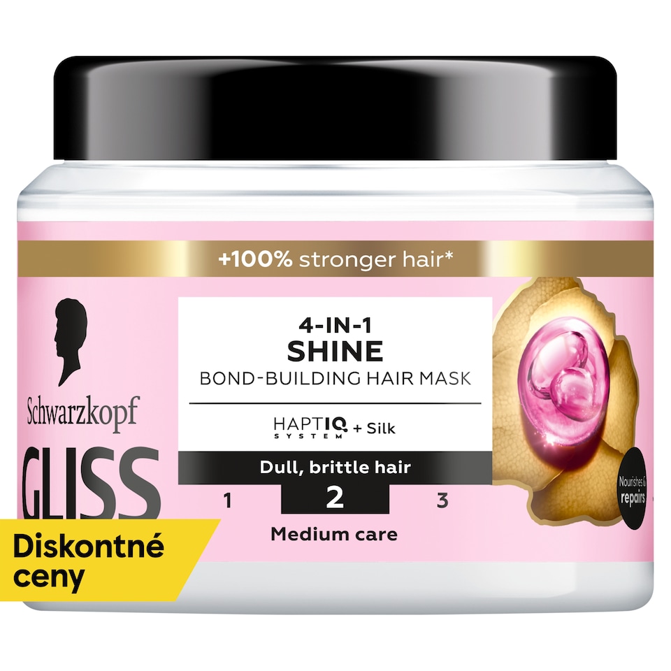 image 1 of Schwarzkopf Gliss 4 in 1 Shine-Bond Building Hair Mask 400 ml