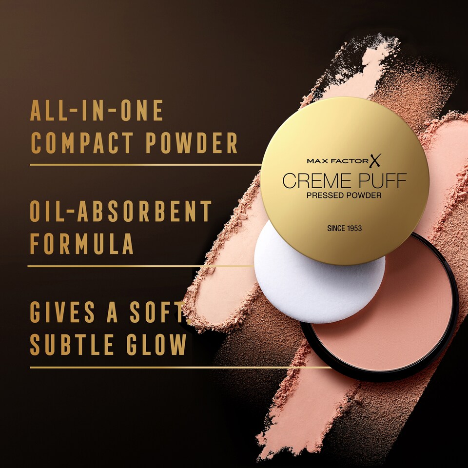 image 1 of Max Factor Creme Puff Pressed Powder - Translucent 14g