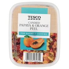 Tesco Směs kandované papáje a pomerančové kůry 100g