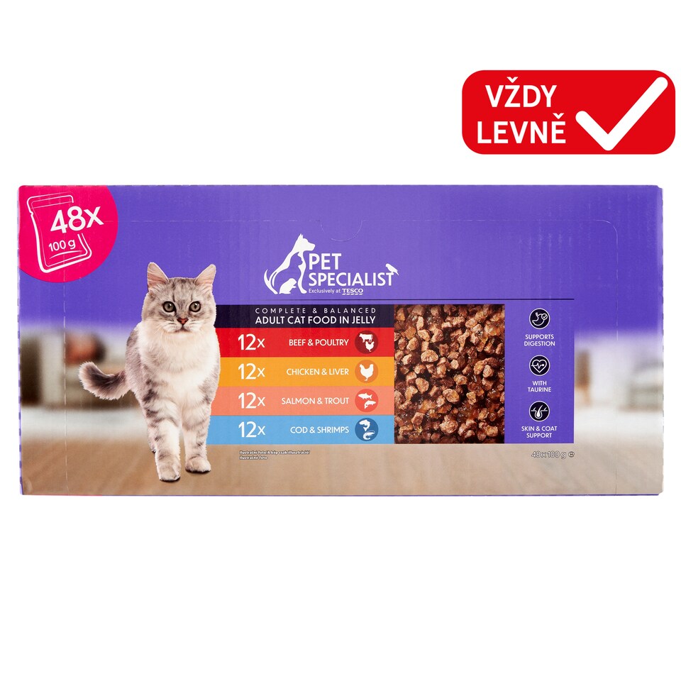 Pet Specialist Chunks in Jelly 48 x 100g (4800g)