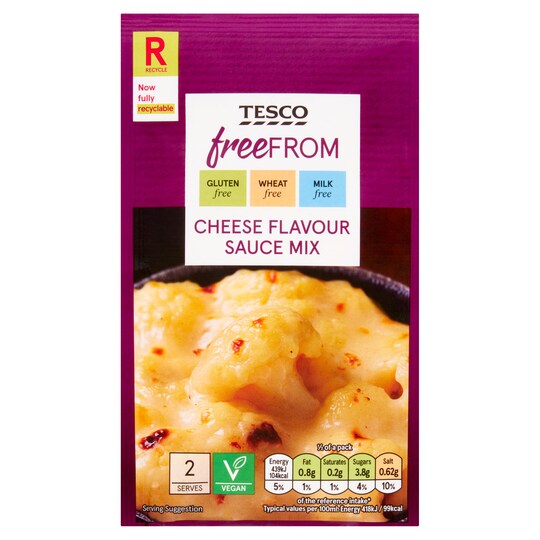 Tesco Free From Cheese Flavour Sauce Mix 36G Tesco Groceries