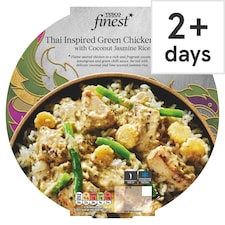 Tesco Finest Thai Green Chicken Curry Coconut Jasmine Rice 400g