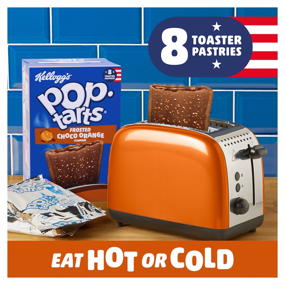image 1 of Kellogg's Pop Tarts Chocolate Orange 8x48g
