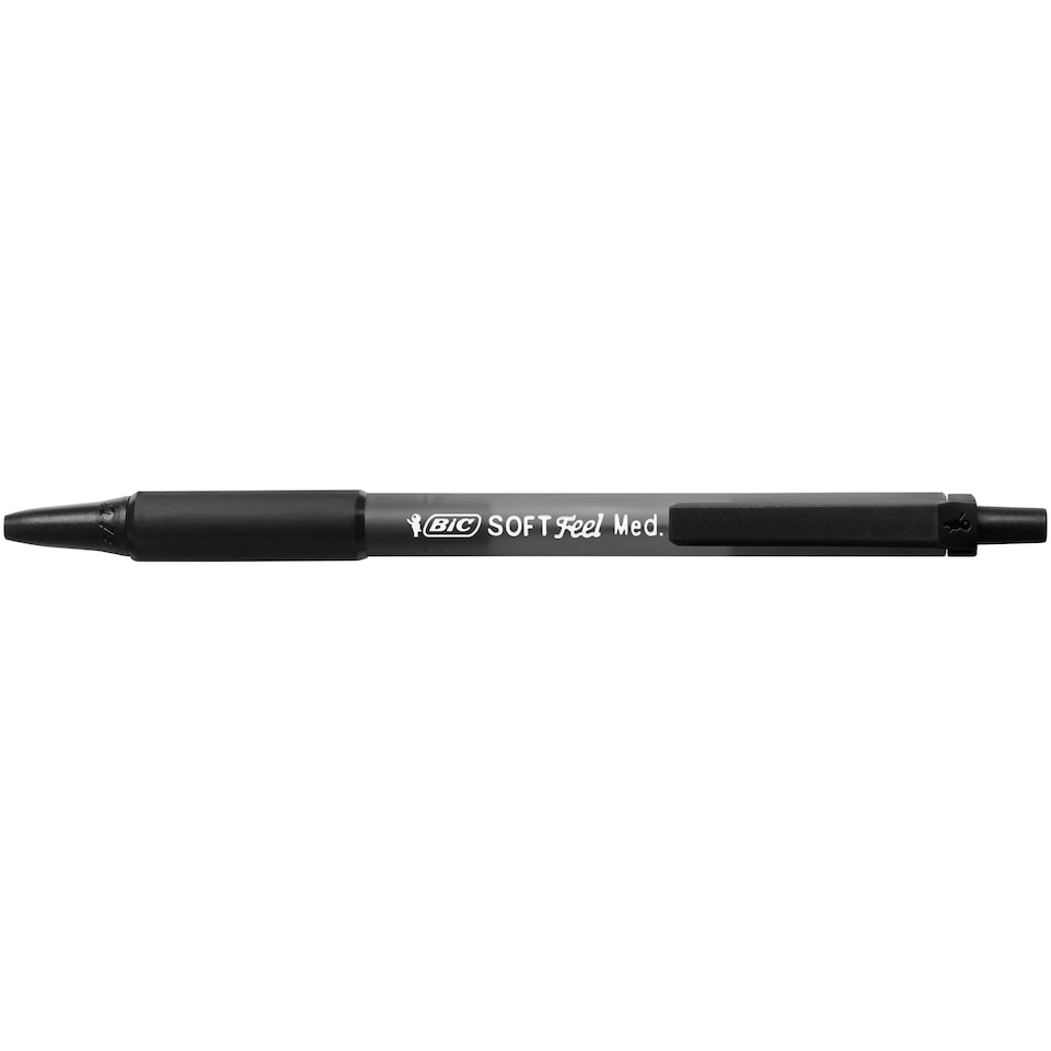 image 1 of Bic Soft Feel Rectractable Black 5 Pack