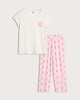 image 4 of F&F Pure Cotton Lobster Print Pyjama Set in Multi Pink