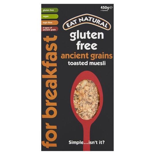 Eat Natural Gluten Free Ancient Grains Muesli 450G Tesco Groceries