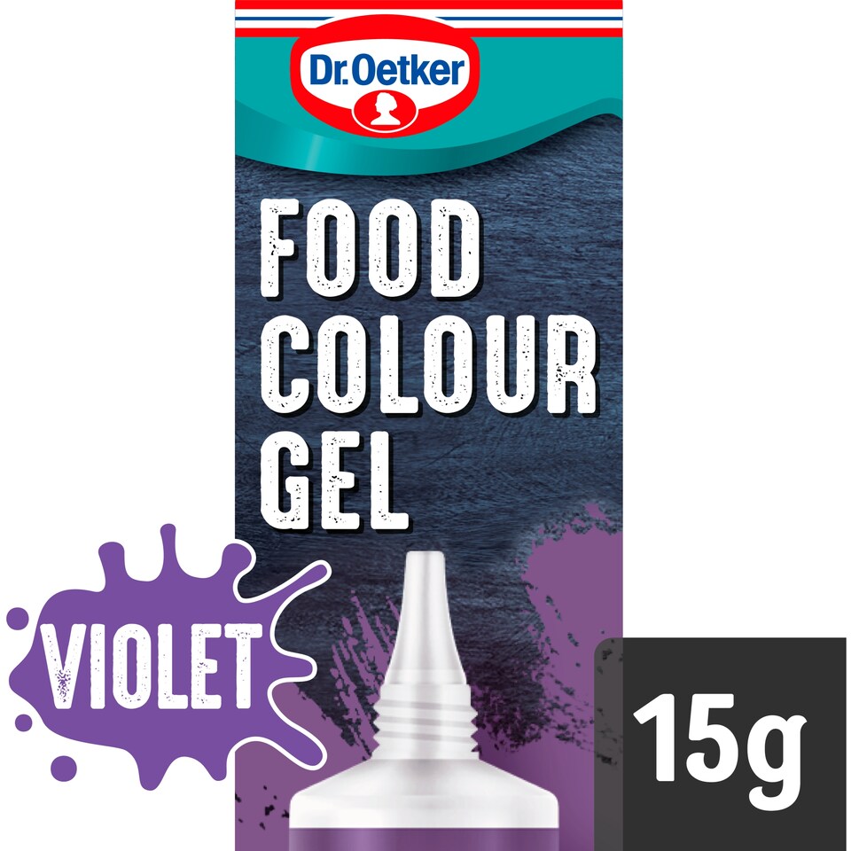 image 1 of Dr. Oetker Extra Strong Food Colour Gel - Violet 15g