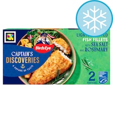 Captain's Discoveries 2 Lightly Dusted Fish Fillets with Sea Salt and Rosemary 280g