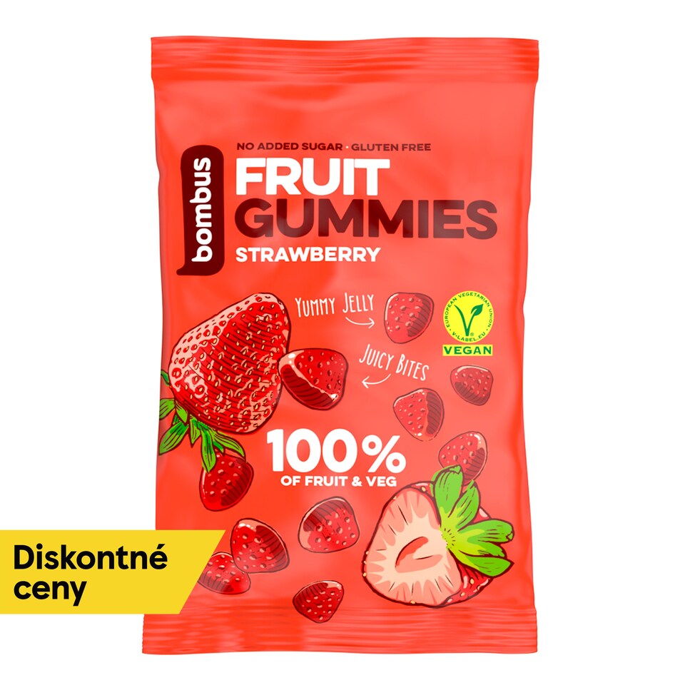 bombus Fruit Energy Ovocné kúsky jahoda 35 g