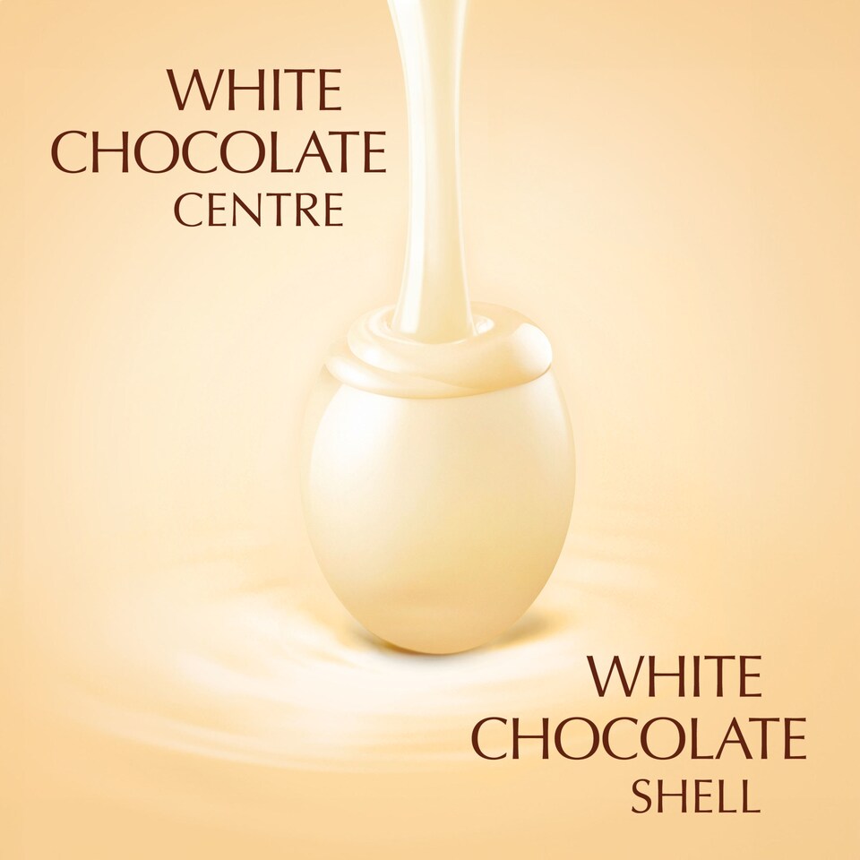 image 1 of Lindt Lindor White Chocolate Eggs 80G