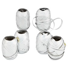 Tesco 6 Pack Silver Curling Ribbon