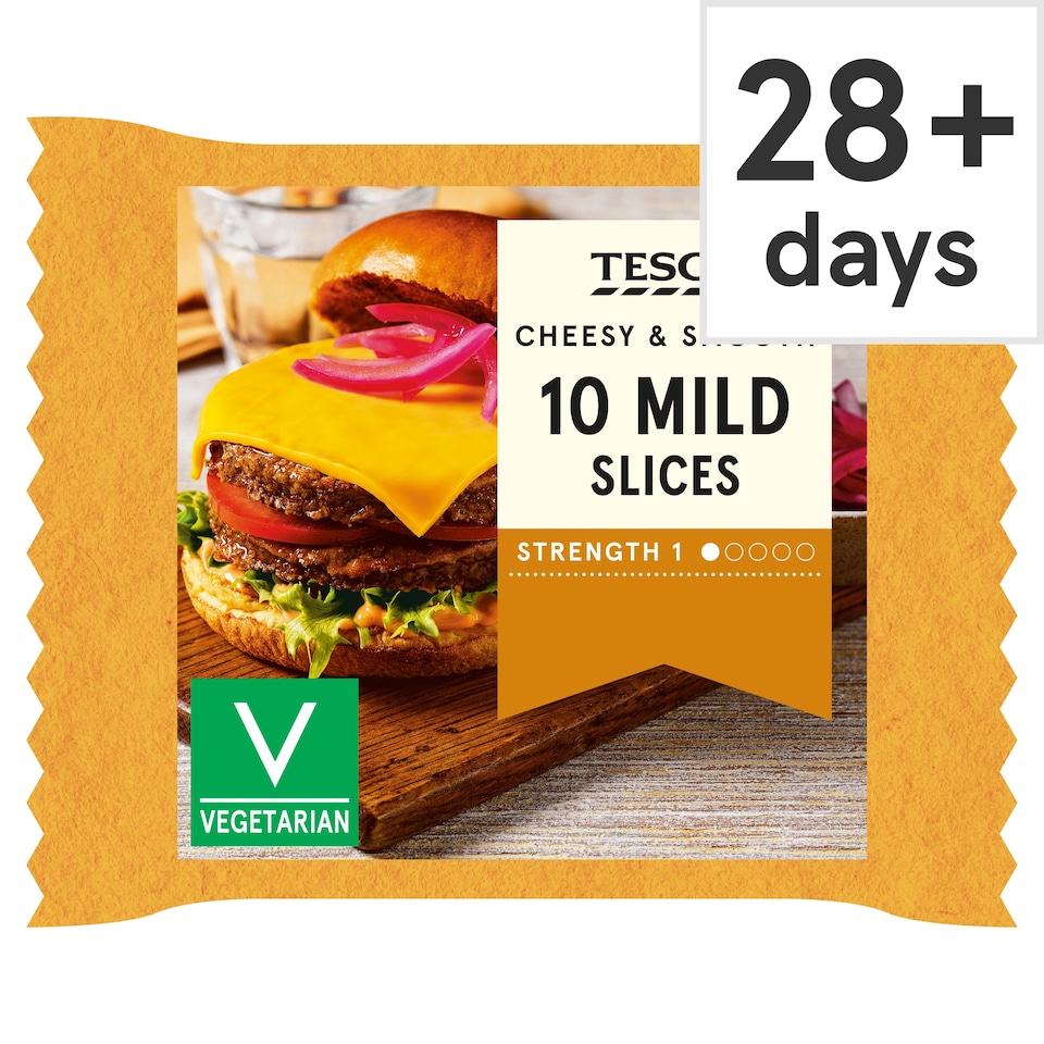 Tesco 10 Mild Cheese Slices 200G
