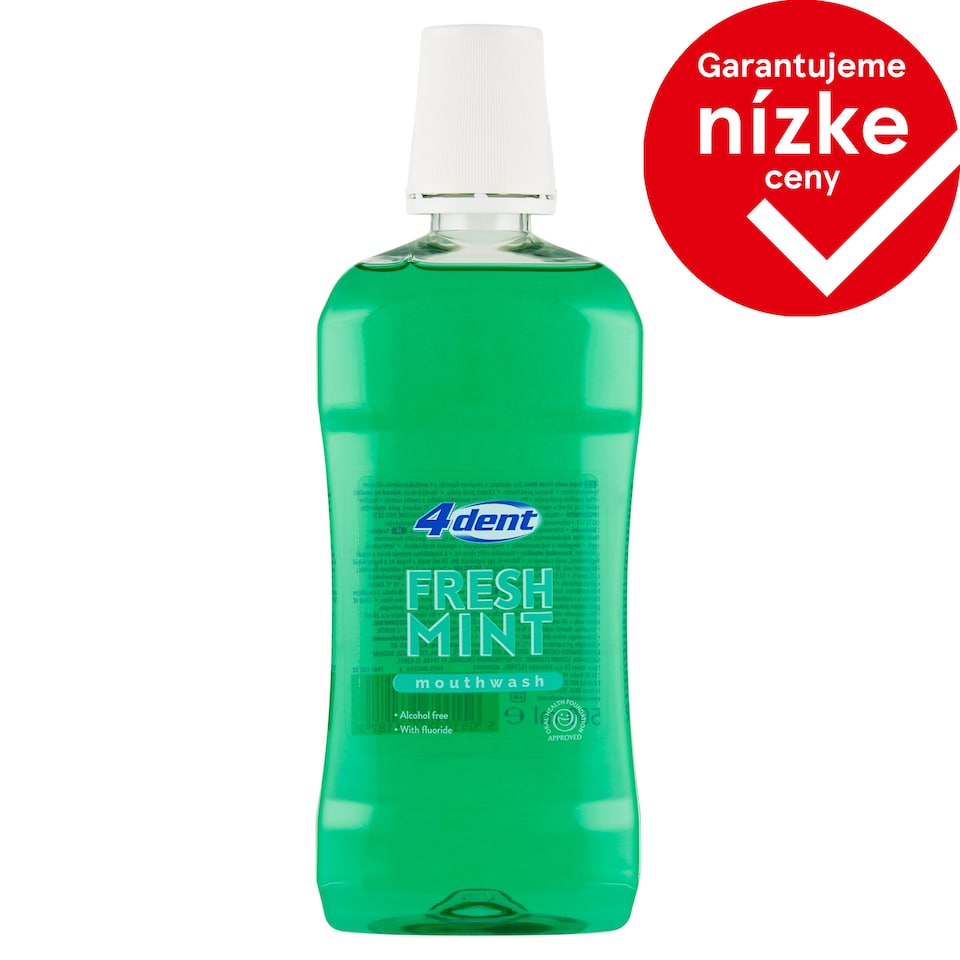4Dent Fresh Mint ústna voda 500 ml
