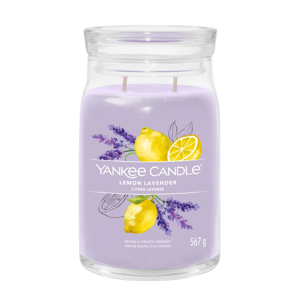 image 1 of Yankee Candle Signature Lemon Lavender Large Jar 567g