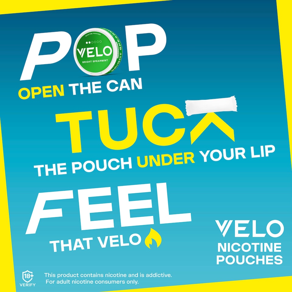 image 1 of Velo Nicotine Pouches Ice Cool 10Mg 20 Pack