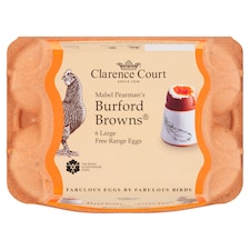 Clarence Court Burford Brown Large Free Range Eggs 6 Pack