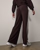 image 4 of F&F Active AFTERCLASS Side Stripe Wide Leg Co-ord Joggers in Chocolate