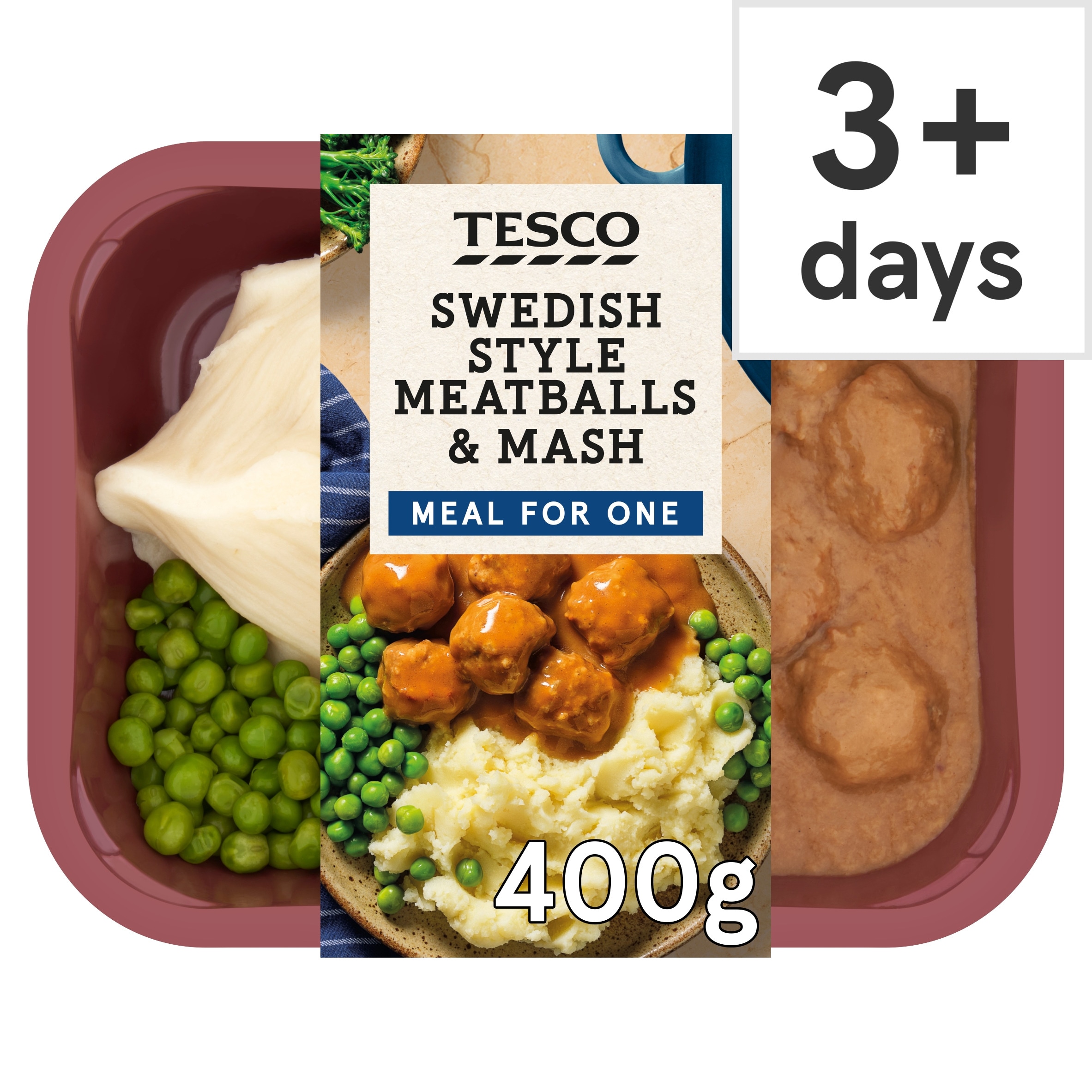 Tesco Swedish Style Meatballs & Mash 400g