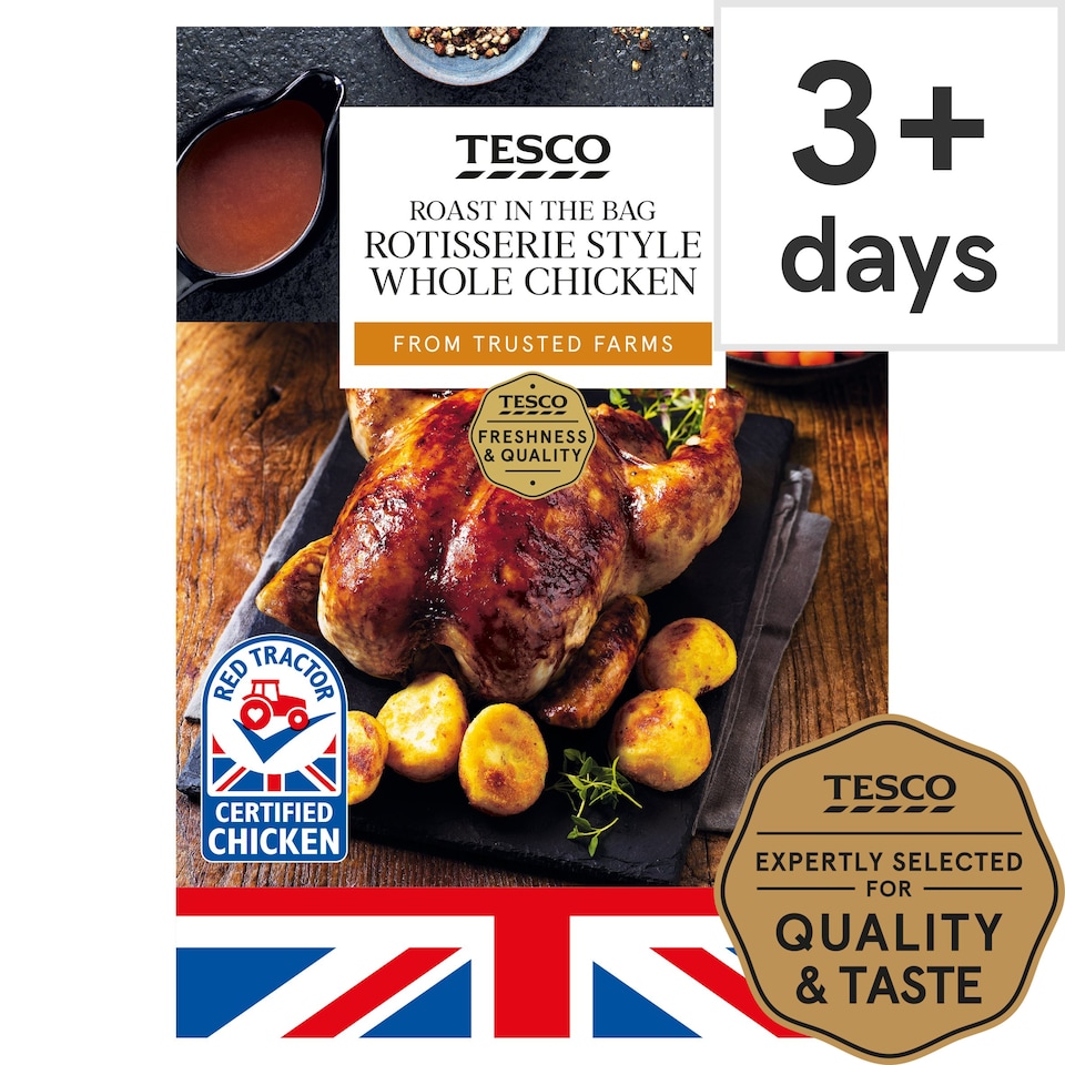 Tesco Roast In The Bag Rotisserie Style Whole Chicken 1.5Kg Tesco Groceries