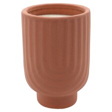 T. EMBOSSED SANDALWOOD CREAM CANDLE 350G