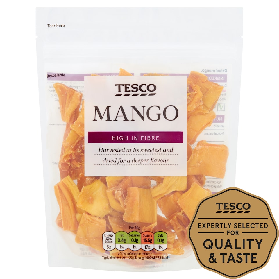 Tesco Dried Mango 100G