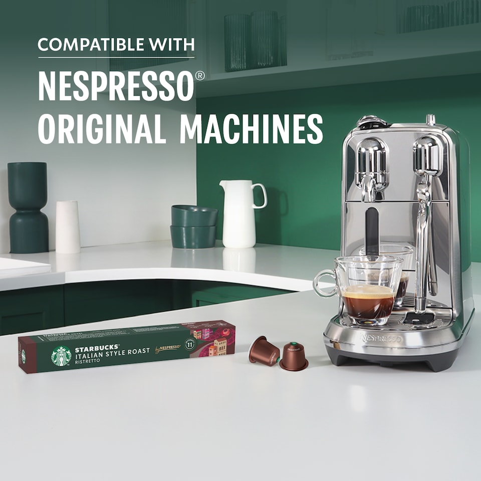 image 1 of Starbucks by Nespresso Italian Style Roast 10 Coffee Pods 56g