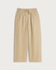 image 4 of F&F Pure Cotton Wide Leg Drawstring Trousers in Brown