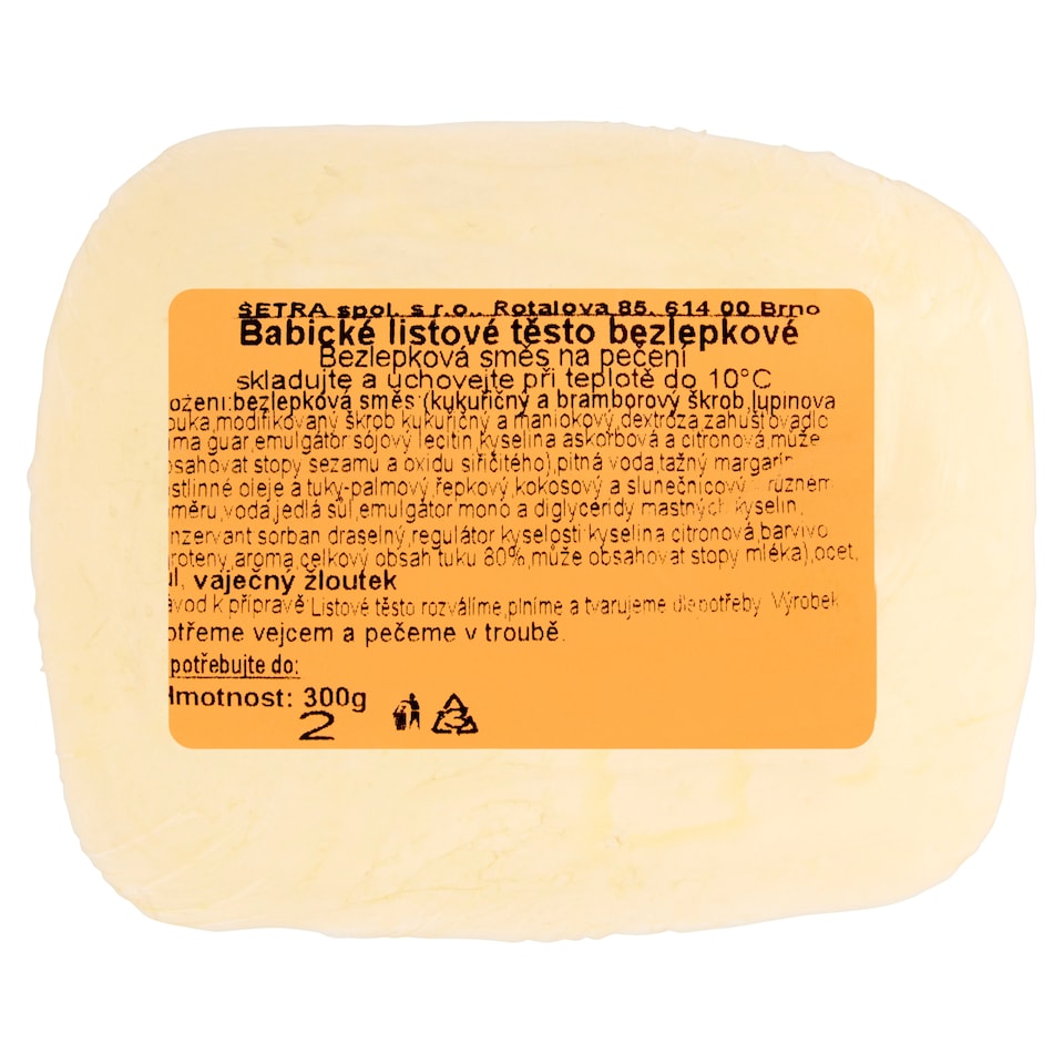 image 1 of Šetra Babické Gluten Free Puff Pastry 300g