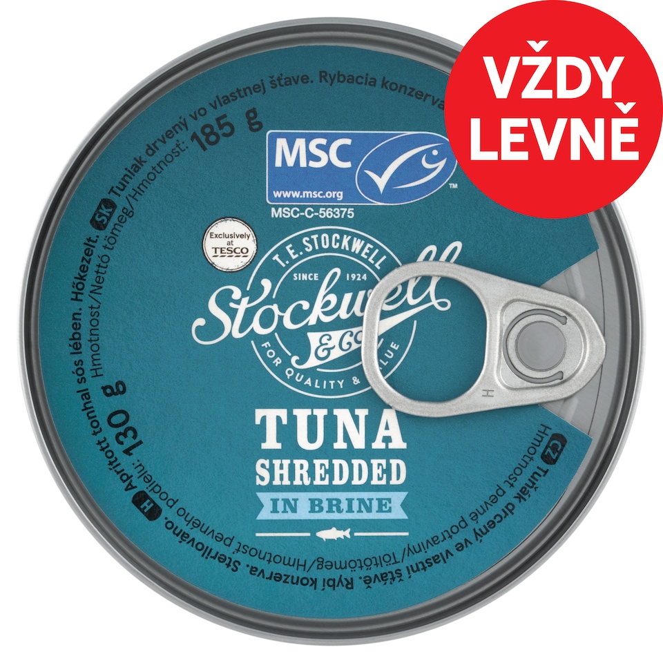 Stockwell & Co. Tuna Shredded in Brine 185g