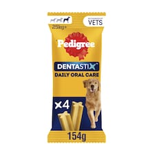 Pedigree Dentastix Daily Large Dog Treats 4 Dental Sticks