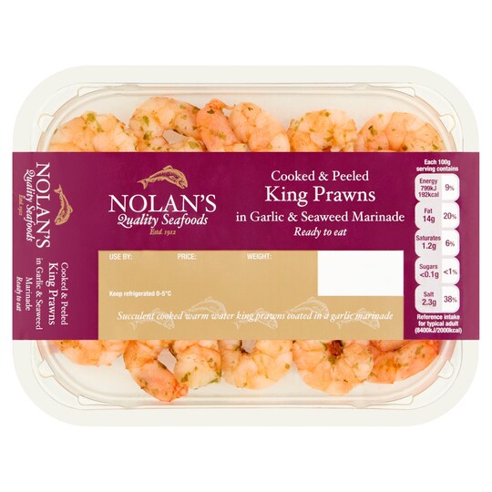 Nolan's King Prawn Garlic &Seaweed Marinade 150G