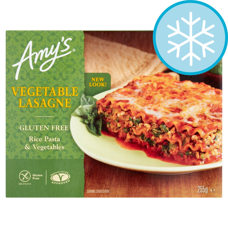 Amy's Kitchen Gluten Free Vegetable Lasagne 255G Tesco Groceries