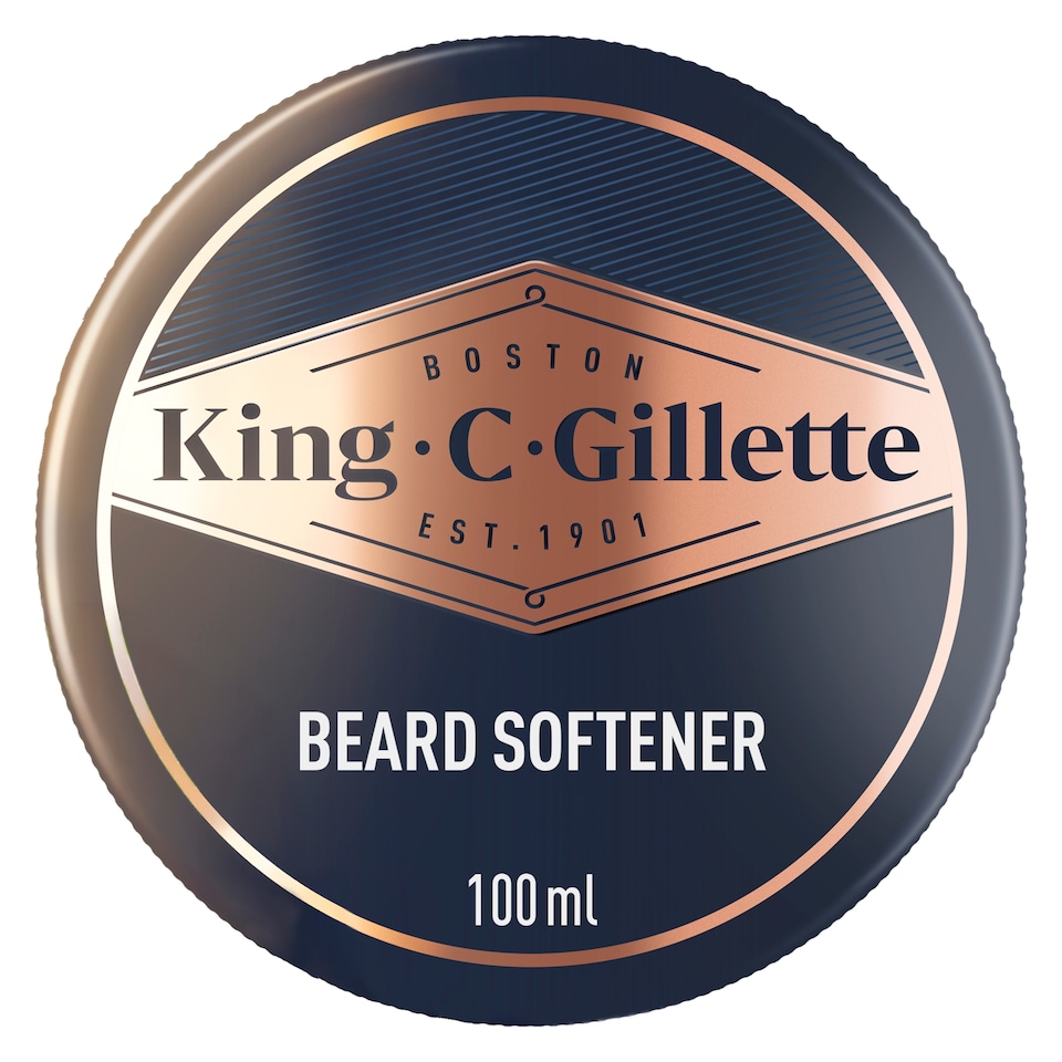 image 1 of King C. Gillette Men's Beard Softener, Lightweight & Deep Beard Conditioning 100ml