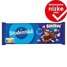 ORION Študentská pečať Mliečna čokoláda a Lentilky s arašidmi a želé 90 g