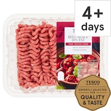 Tesco Beef Mince 20% Fat 500g