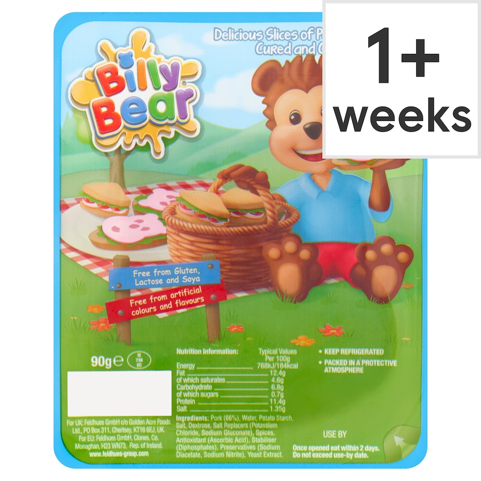 Billy Bear Slices Of Pork Sausage 90G
