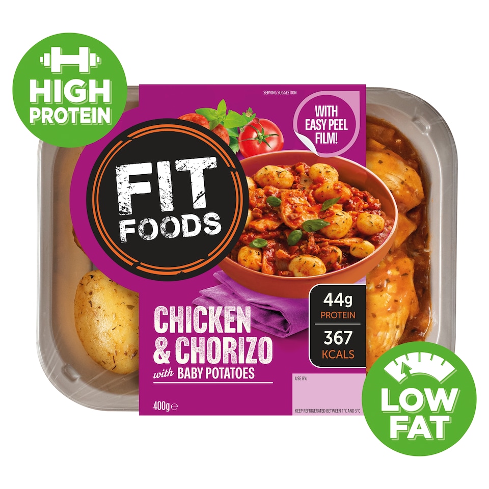 Fit Foods Chicken And Chorizo With Baby Potatoes 400G