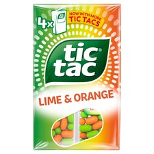 Tic Tac Lime And Orange 4 Pack