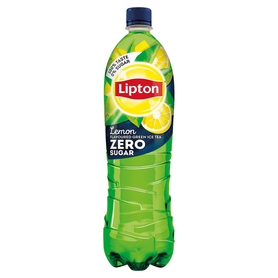 Lipton Ice Tea Zero Energy-Free Lemon Flavoured Non-Carbonated Soft Drink with Green Tea 1,5 l