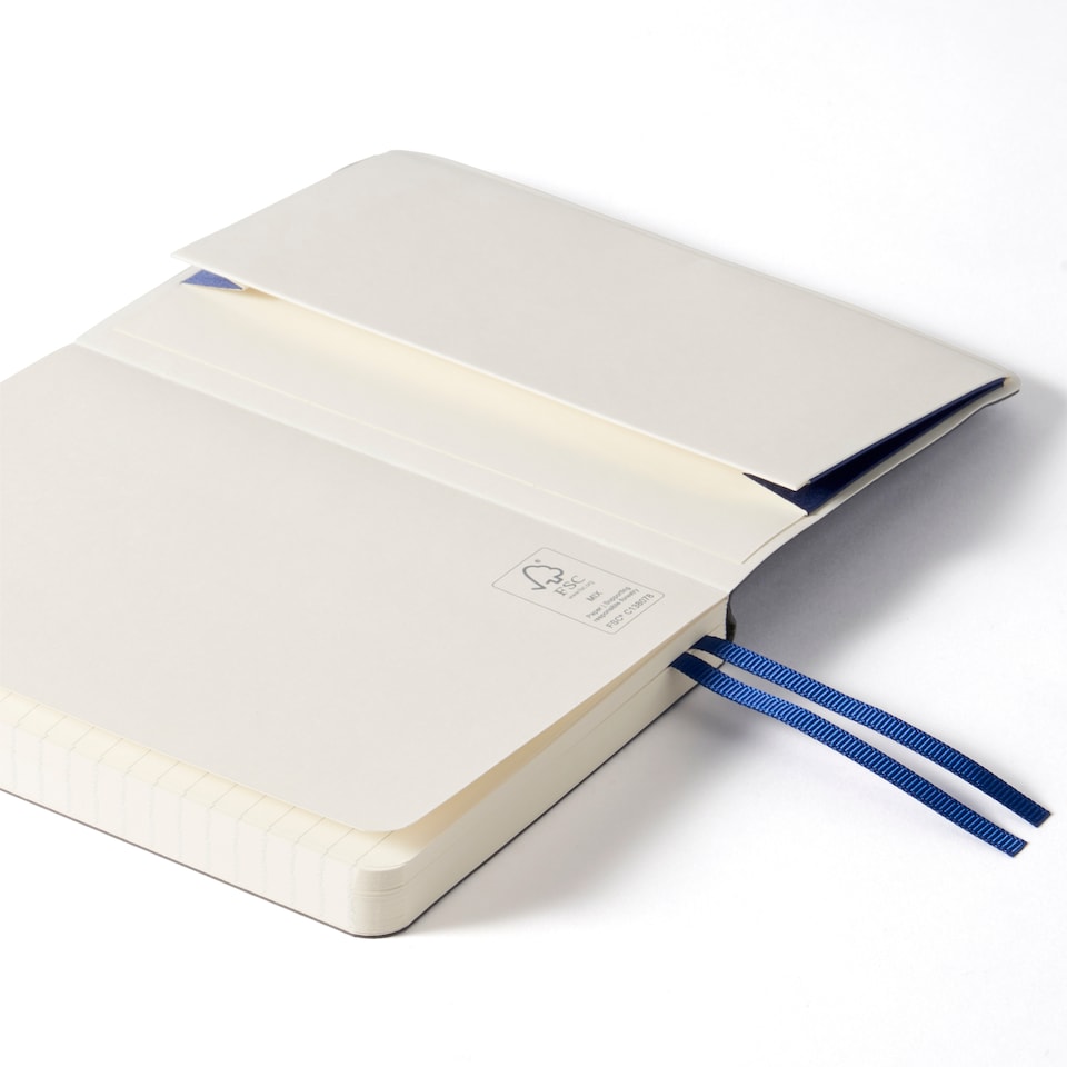 image 1 of Paperchase Agenzio Small Midnight Ruled Notebook