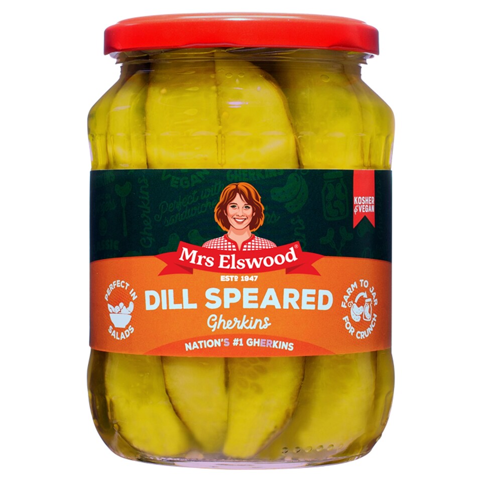 Mrs Elswood Pickled Dill Cucumber Spears 670G