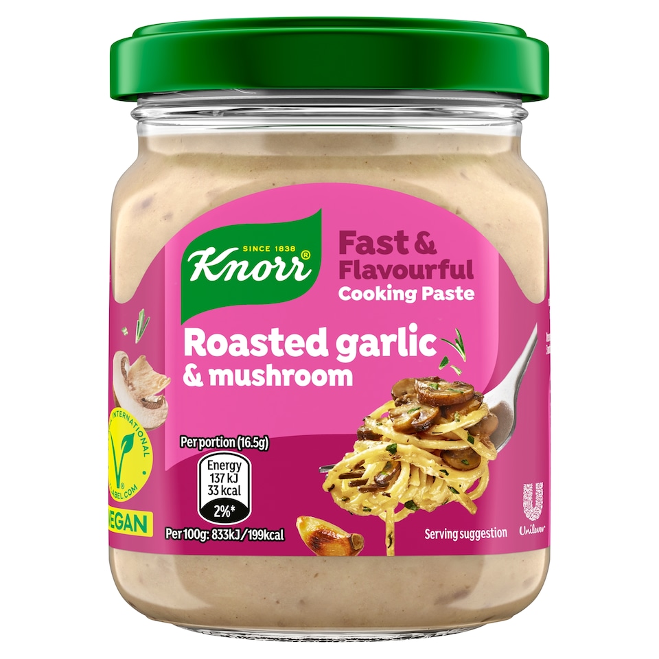 Knorr Fast and Flavourful Roast Garlic & Mushroom Paste 165g