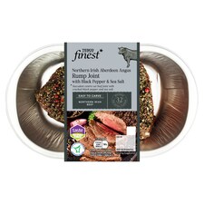 Tesco Finest Northern Irish Aberdeen Angus Rump Joint With Black Pepper & Sea Salt 500g