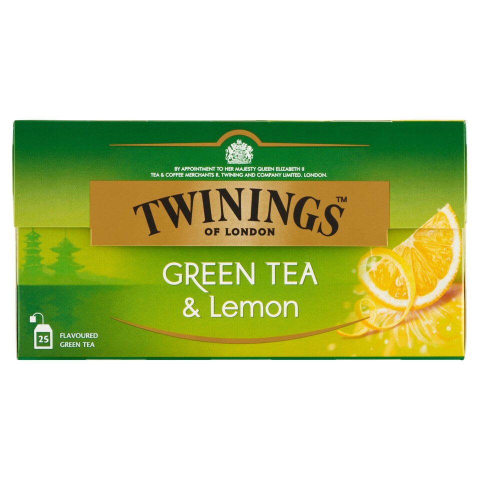 Twinings Aromatizovaný zelený čaj ochucený citronem 25 x 1,6g (40g)