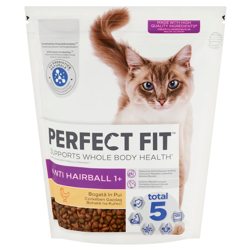 image 1 of Perfect Fit Anti Hairball 1+ Complete Dry Food for Adult Cats Rich in Chicken 1,4 kg