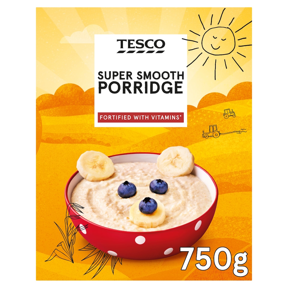 Tesco Super Smooth Porridge 750G