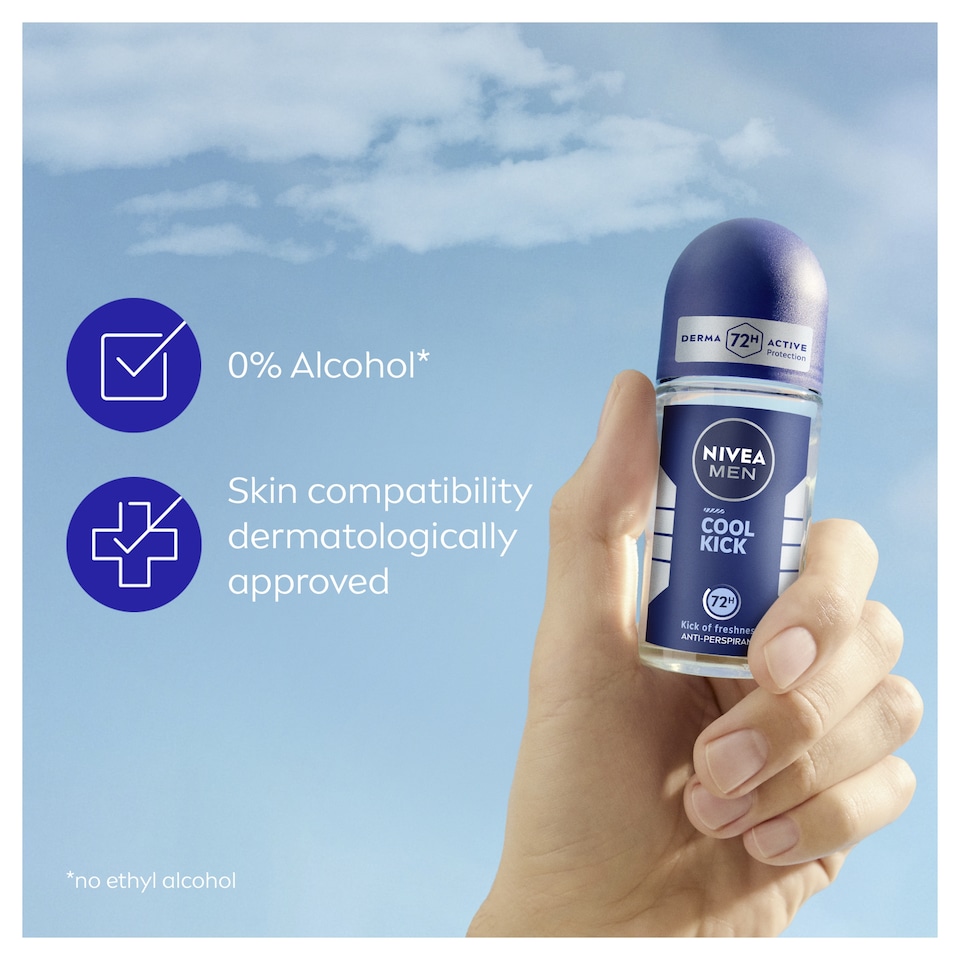 image 1 of NIVEA MEN Antiperspirant Deodorant Roll On - Cool Kick 50ml