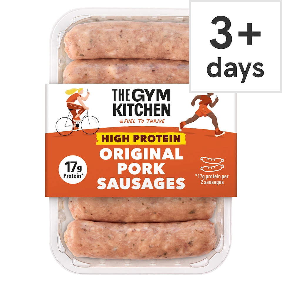 image 1 of The Gym Kitchen High Protein Lean Pork Sausages 340g