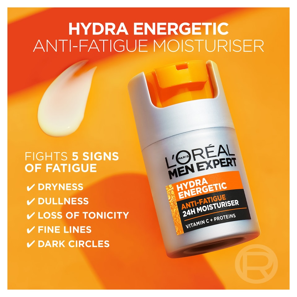 image 1 of L’Oreal Men Expert Hydra Energetic Anti Fatigue Moisturiser 50Ml