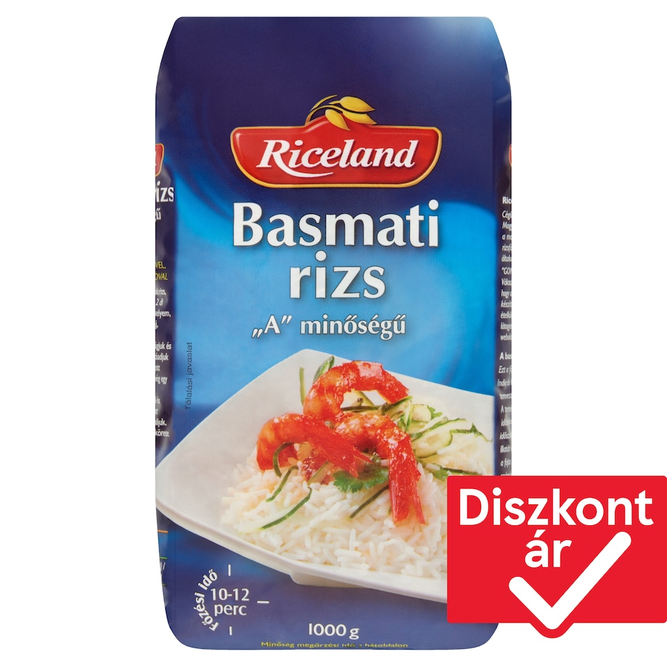 Riceland „A" minőségű Basmati rizs 1000 g 1. kép